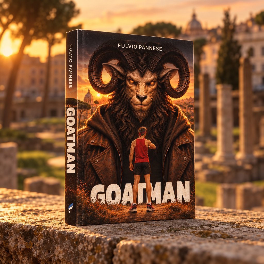 Il libro Goatman di Fulvio Pannese tra i fori romani al tramonto